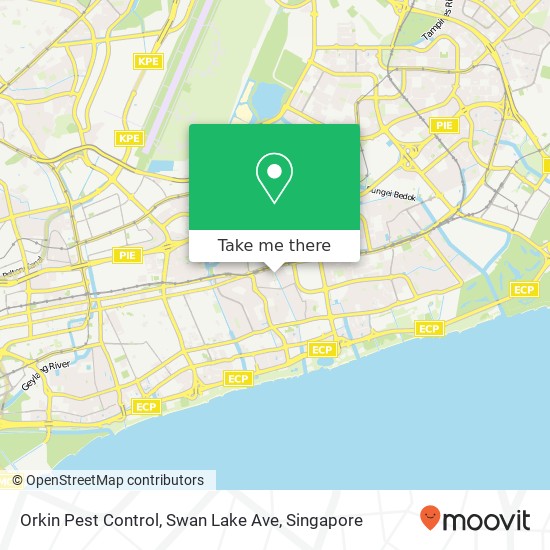 Orkin Pest Control, Swan Lake Ave map