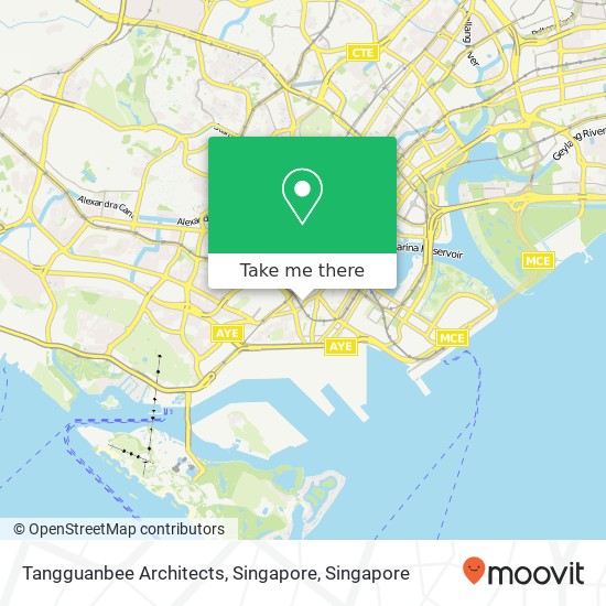 Tangguanbee Architects, Singapore map