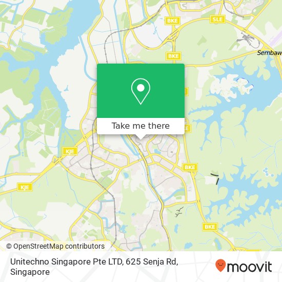 Unitechno Singapore Pte LTD, 625 Senja Rd地图