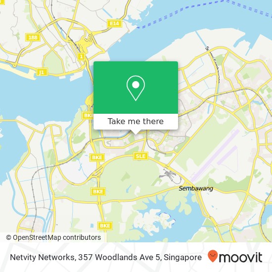 Netvity Networks, 357 Woodlands Ave 5 map