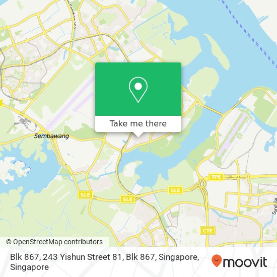 Blk 867, 243 Yishun Street 81, Blk 867, Singapore地图
