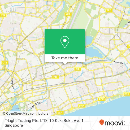 T-Light Trading Pte. LTD., 10 Kaki Bukit Ave 1 map