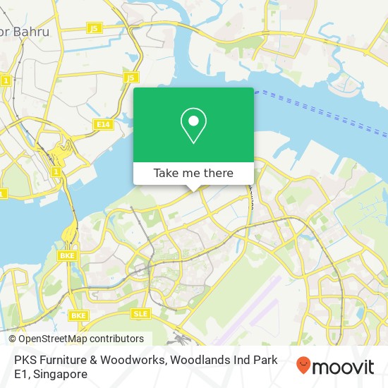 PKS Furniture & Woodworks, Woodlands Ind Park E1 map