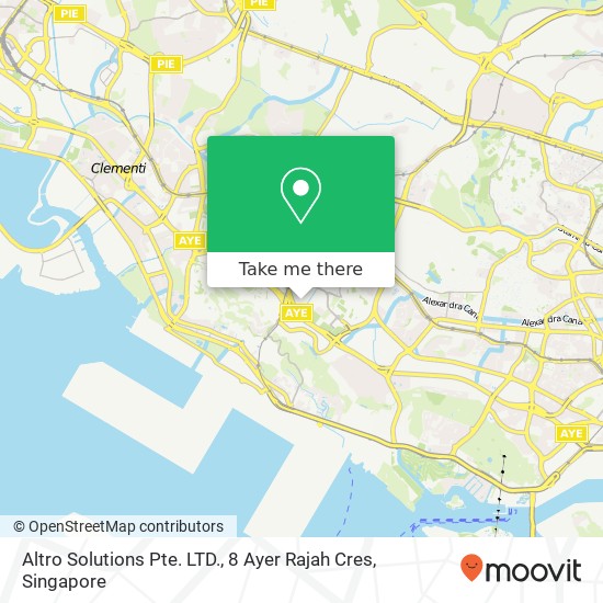 Altro Solutions Pte. LTD., 8 Ayer Rajah Cres地图