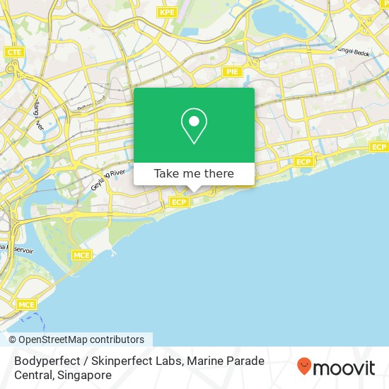 Bodyperfect / Skinperfect Labs, Marine Parade Central map