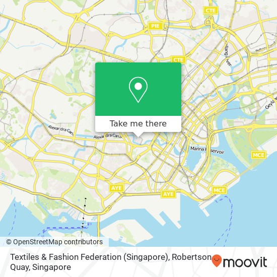 Textiles & Fashion Federation (Singapore), Robertson Quay map