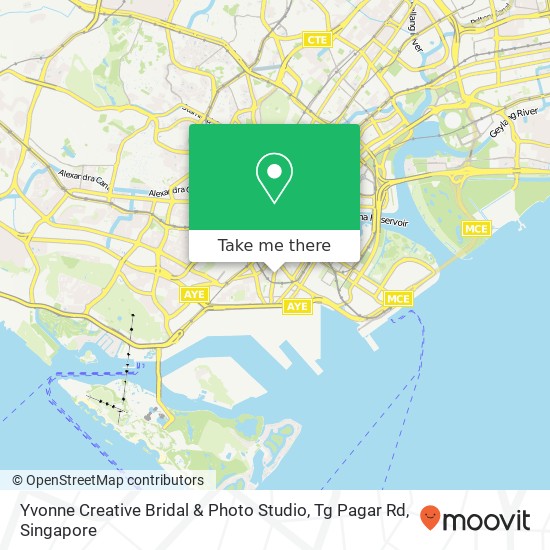Yvonne Creative Bridal & Photo Studio, Tg Pagar Rd地图
