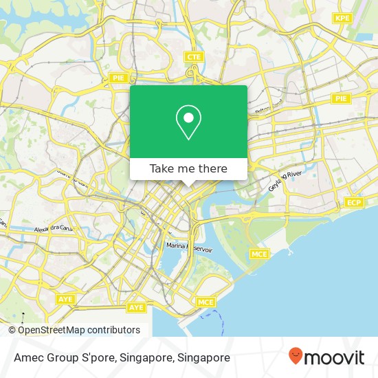 Amec Group S'pore, Singapore map