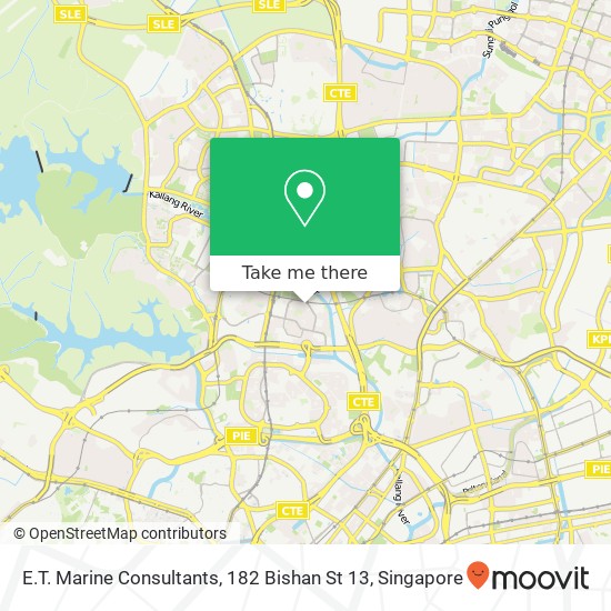 E.T. Marine Consultants, 182 Bishan St 13地图