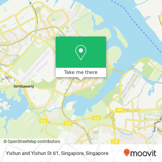 Yishun and Yishun St 61, Singapore地图