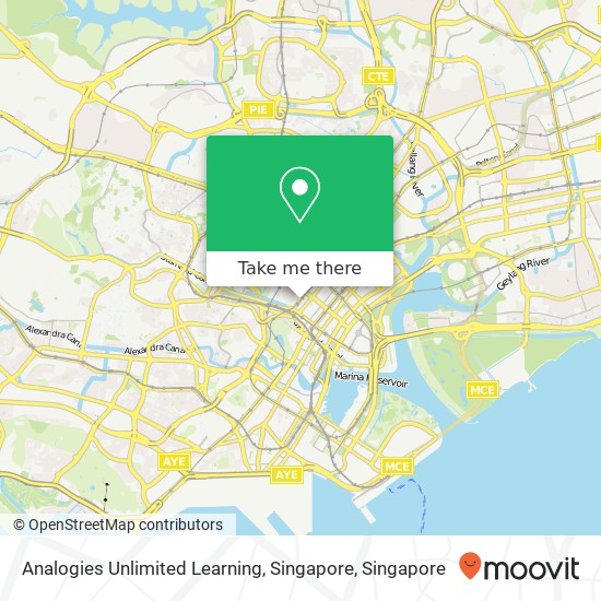 Analogies Unlimited Learning, Singapore map