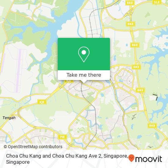 Choa Chu Kang and Choa Chu Kang Ave 2, Singapore map