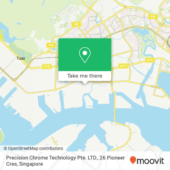 Precision Chrome Technology Pte. LTD., 26 Pioneer Cres map