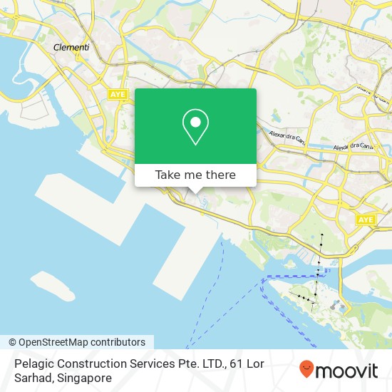 Pelagic Construction Services Pte. LTD., 61 Lor Sarhad map