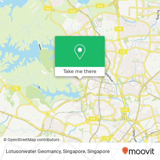Lotusonwater Geomancy, Singapore map