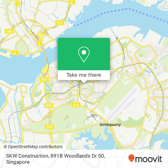 SKW Construction, 891B Woodlands Dr 50 map