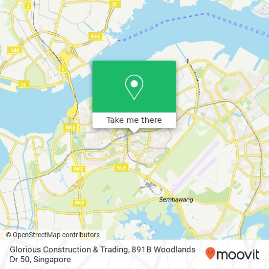Glorious Construction & Trading, 891B Woodlands Dr 50地图