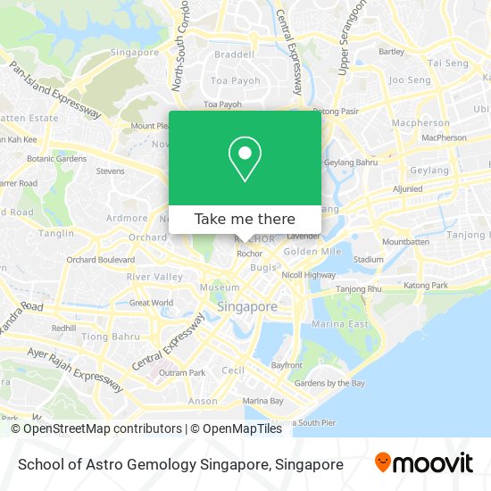 School of Astro Gemology Singapore map