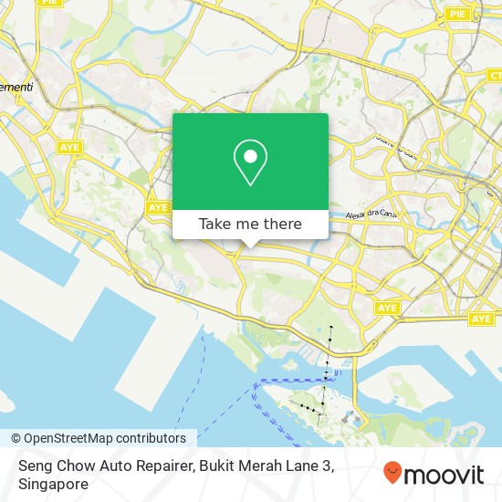 Seng Chow Auto Repairer, Bukit Merah Lane 3 map