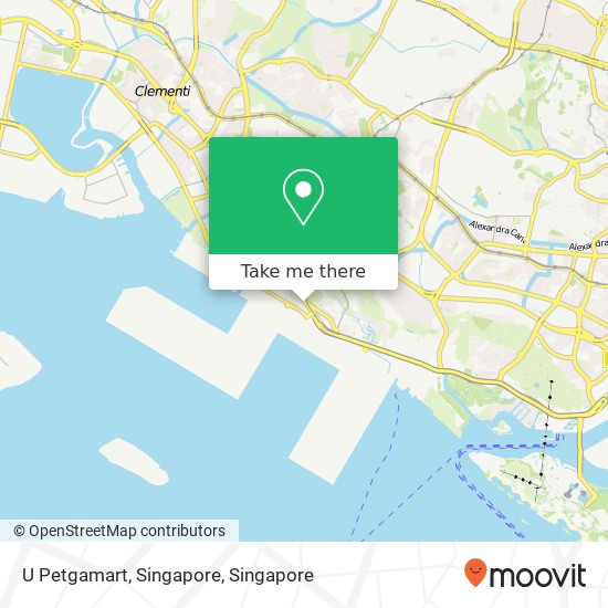 U Petgamart, Singapore map