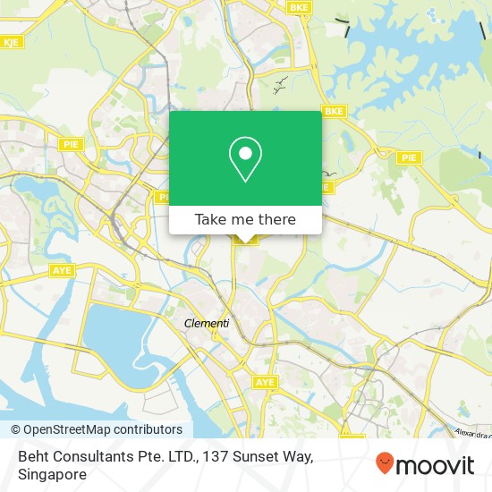 Beht Consultants Pte. LTD., 137 Sunset Way map