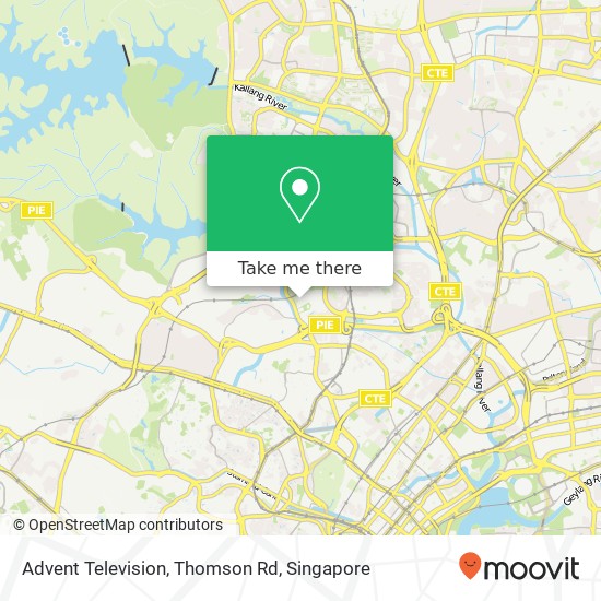 Advent Television, Thomson Rd map