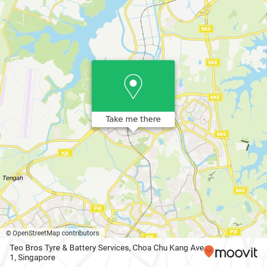 Teo Bros Tyre & Battery Services, Choa Chu Kang Ave 1地图