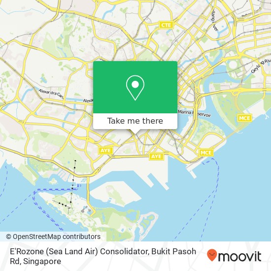 E'Rozone (Sea Land Air) Consolidator, Bukit Pasoh Rd map