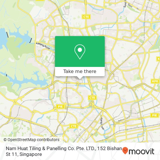 Nam Huat Tiling & Panelling Co. Pte. LTD., 152 Bishan St 11 map