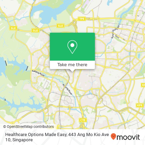 Healthcare Options Made Easy, 443 Ang Mo Kio Ave 10地图