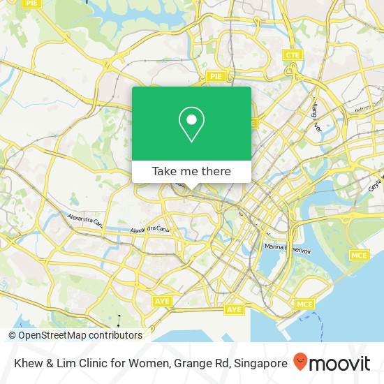 Khew & Lim Clinic for Women, Grange Rd map