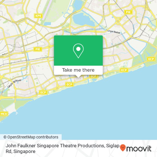 John Faulkner Singapore Theatre Productions, Siglap Rd map