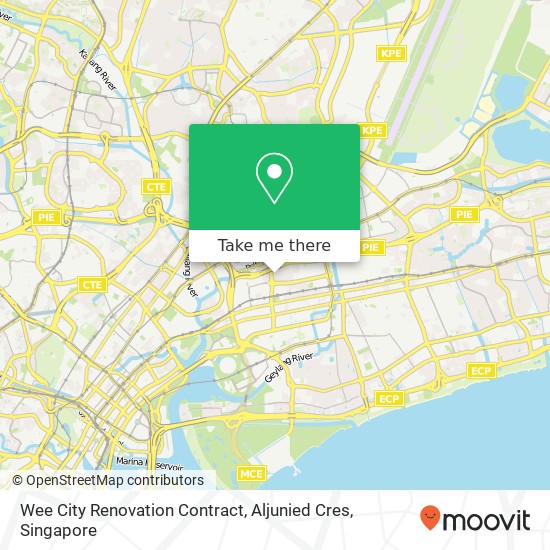 Wee City Renovation Contract, Aljunied Cres map