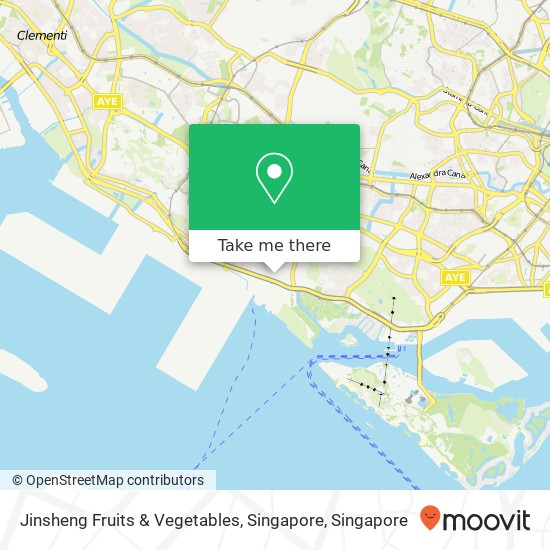 Jinsheng Fruits & Vegetables, Singapore map