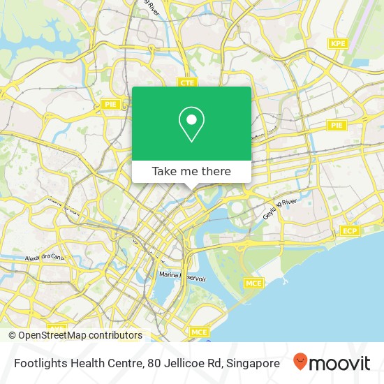 Footlights Health Centre, 80 Jellicoe Rd map