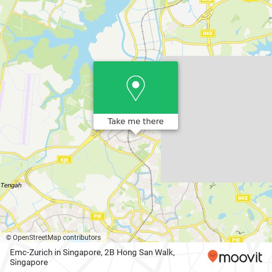 Emc-Zurich in Singapore, 2B Hong San Walk map