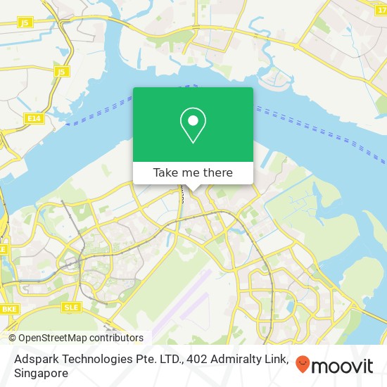 Adspark Technologies Pte. LTD., 402 Admiralty Link map