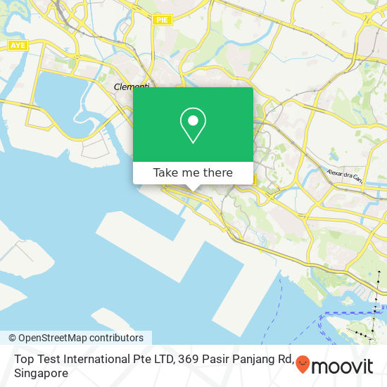 Top Test International Pte LTD, 369 Pasir Panjang Rd地图