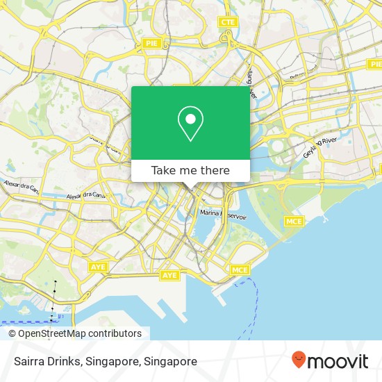 Sairra Drinks, Singapore map