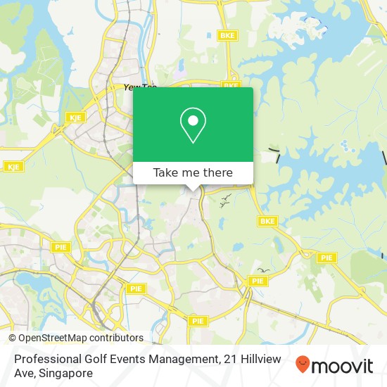 Professional Golf Events Management, 21 Hillview Ave map