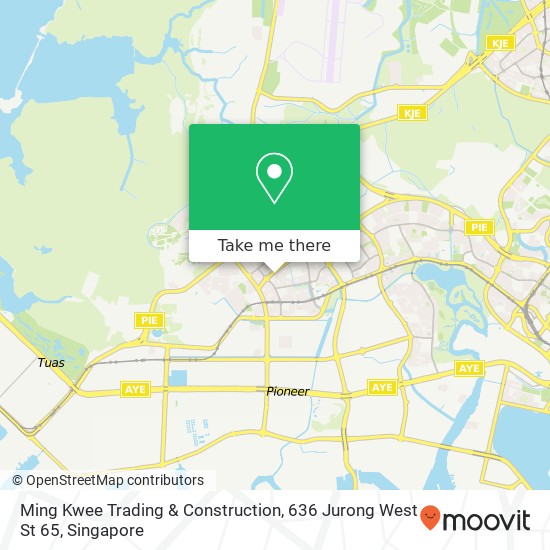 Ming Kwee Trading & Construction, 636 Jurong West St 65地图