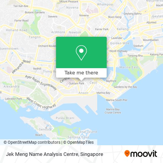 Jek Meng Name Analysis Centre map