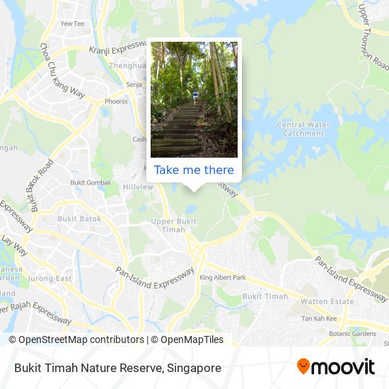 Bukit Timah Nature Reserve map