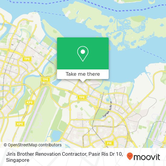 Jin's Brother Renovation Contractor, Pasir Ris Dr 10 map