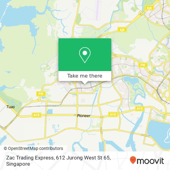 Zac Trading Express, 612 Jurong West St 65地图