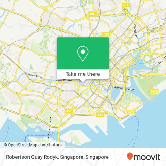 Robertson Quay Rodyk, Singapore map