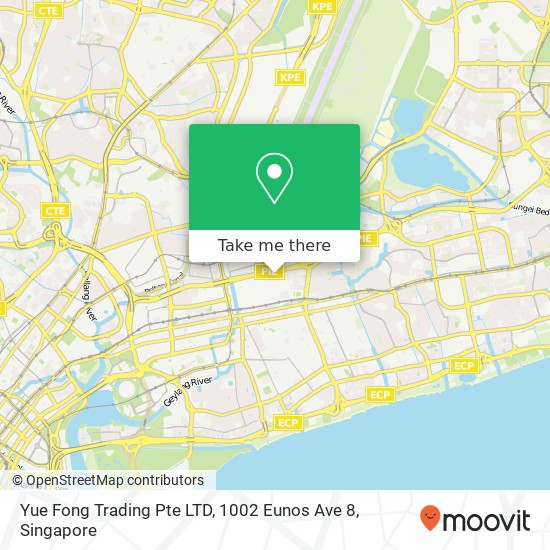 Yue Fong Trading Pte LTD, 1002 Eunos Ave 8地图