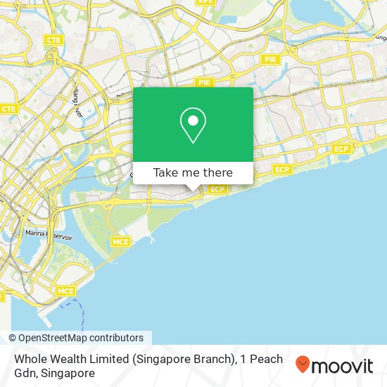 Whole Wealth Limited (Singapore Branch), 1 Peach Gdn地图