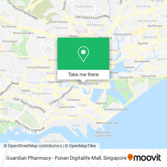 Guardian Pharmacy - Funan Digitalife Mall地图