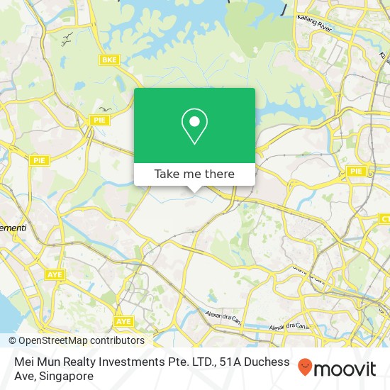 Mei Mun Realty Investments Pte. LTD., 51A Duchess Ave map